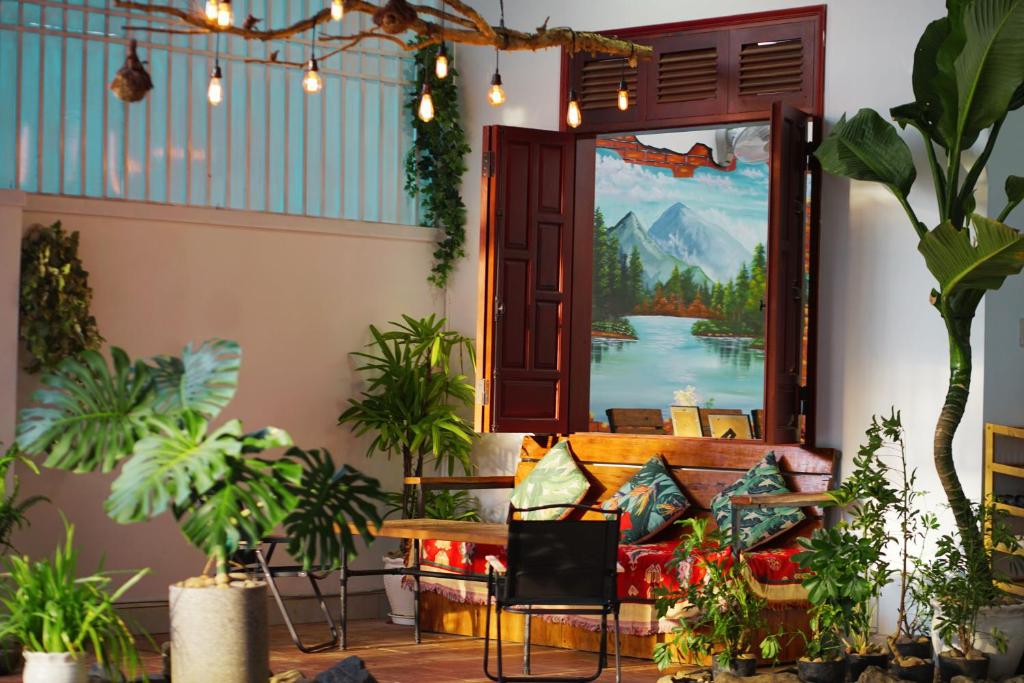 Posezení v ubytování Thỏ Non Garden Bảo Lộc Corner 01