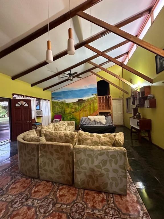 Posezení v ubytování Hare Henua Bed & Breakfast