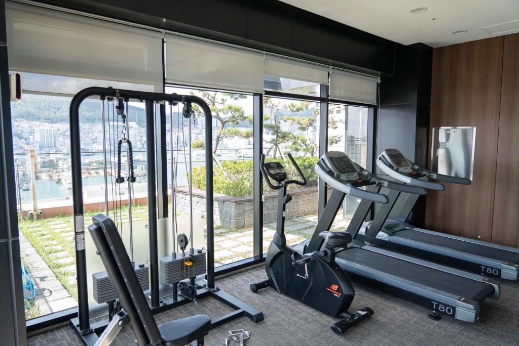 Fitness centrum a/nebo fitness zařízení v ubytování Northharbor Hotel