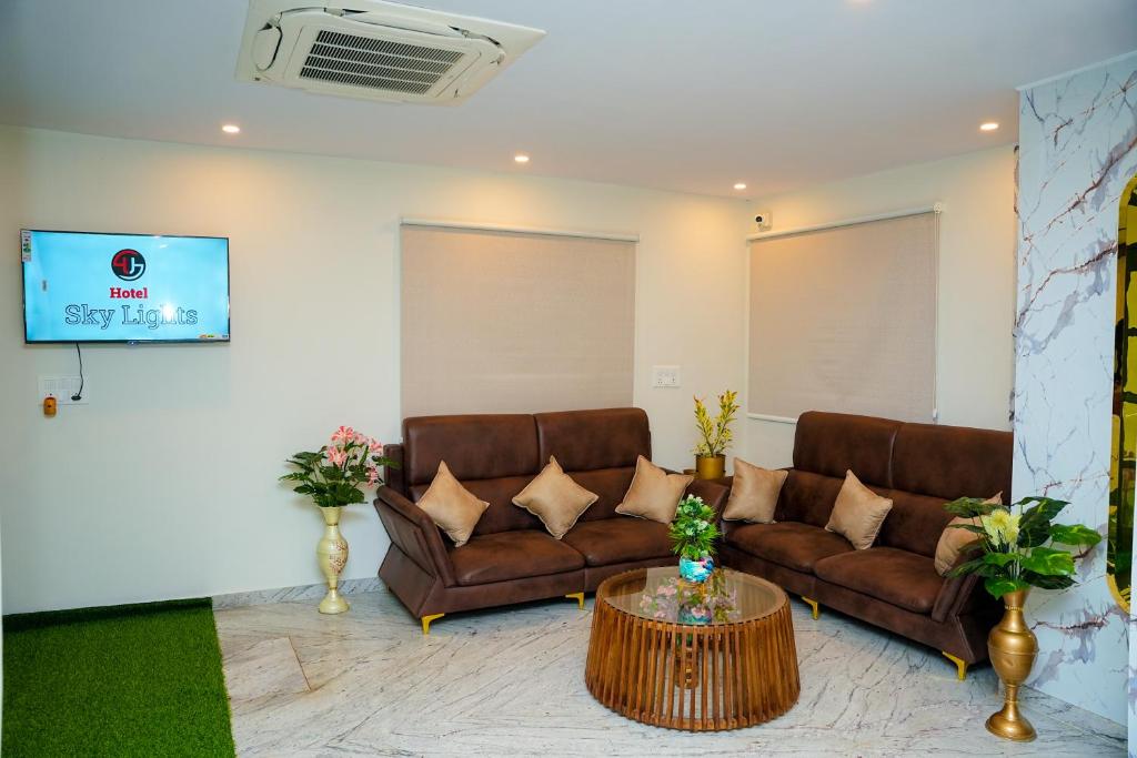 Posezení v ubytování Hotel Skylights Bangalore Airport