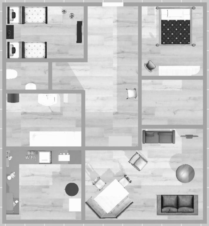 Půdorys ubytování Ferienwohnung am Ulrichsgrünbach