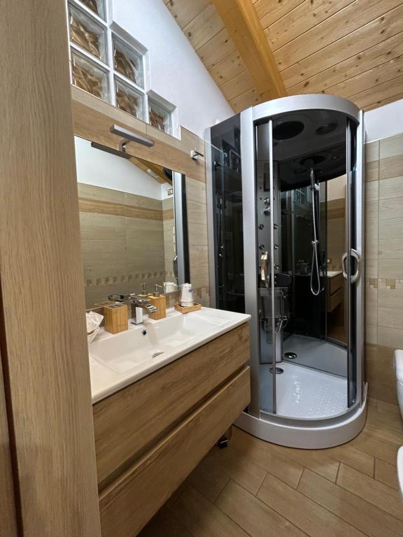 Koupelna v ubytování B&B Valtilí