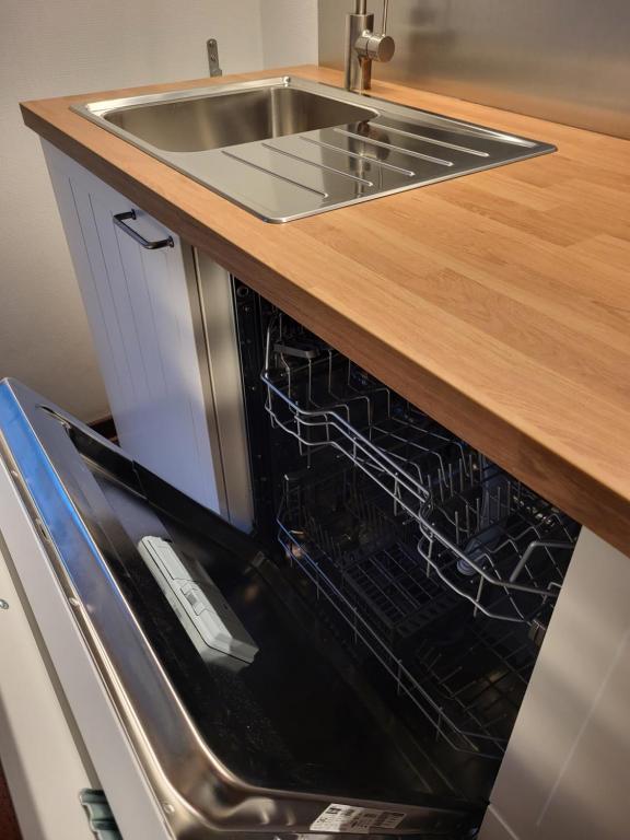Kuchyň nebo kuchyňský kout v ubytování B&B Le Bois de Champia