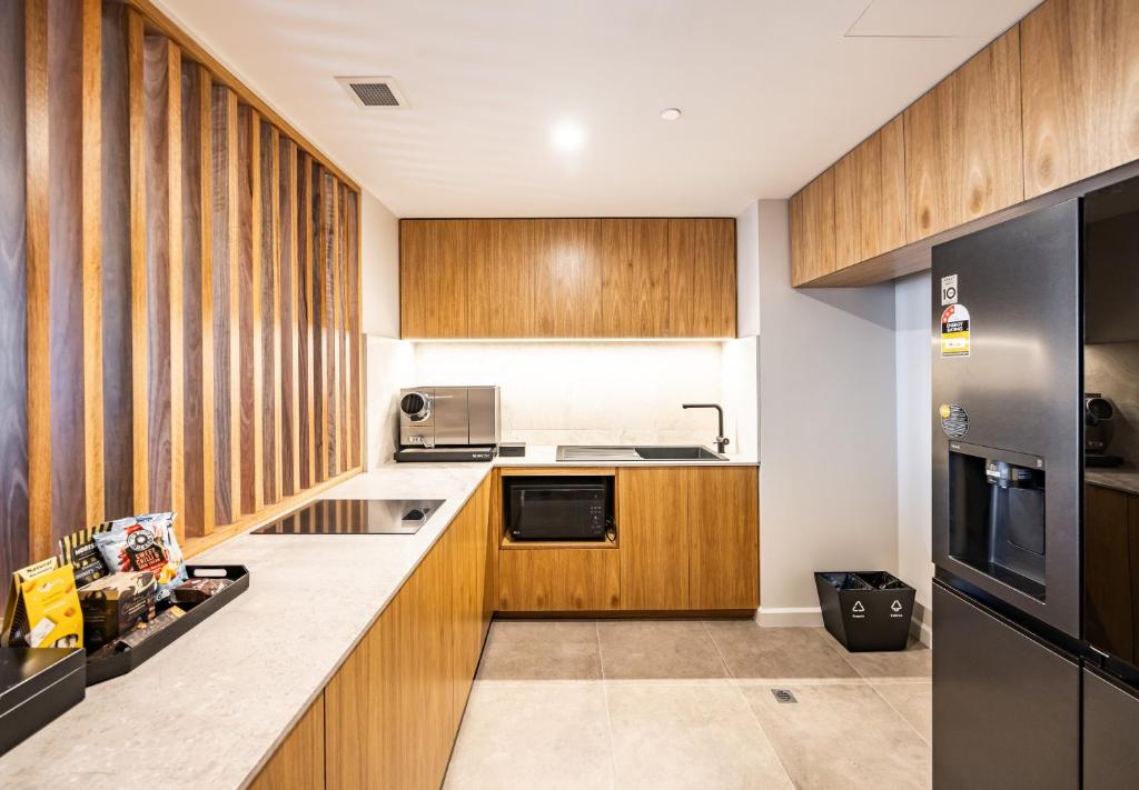 Kuchyň nebo kuchyňský kout v ubytování Duxton Hotel Perth