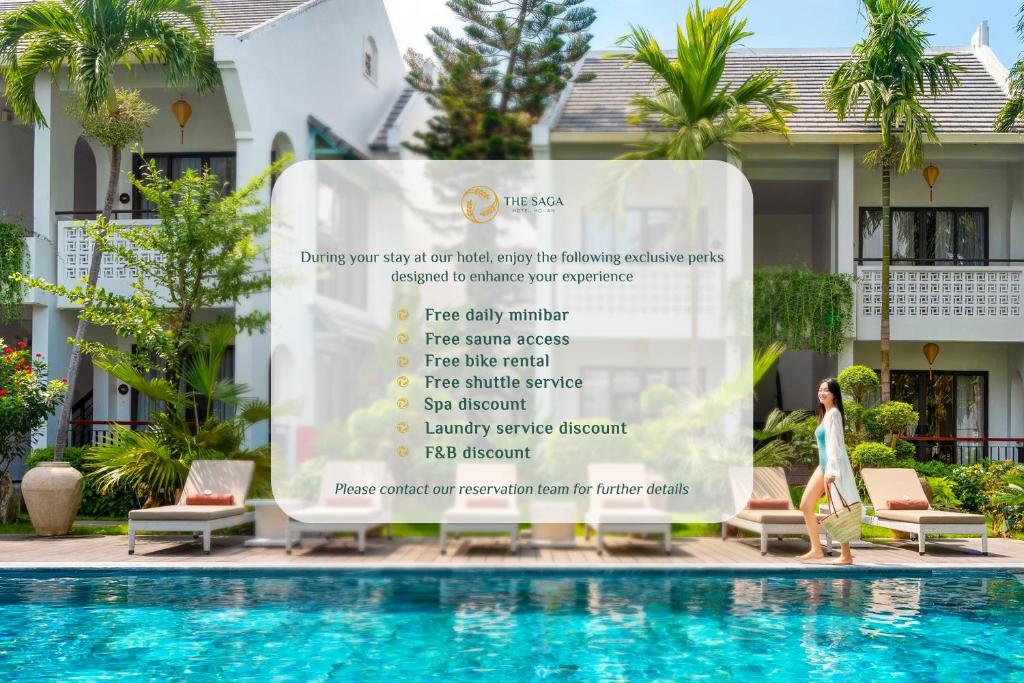 Bazén v ubytování The Saga Hotel Hoi An nebo v jeho okolí