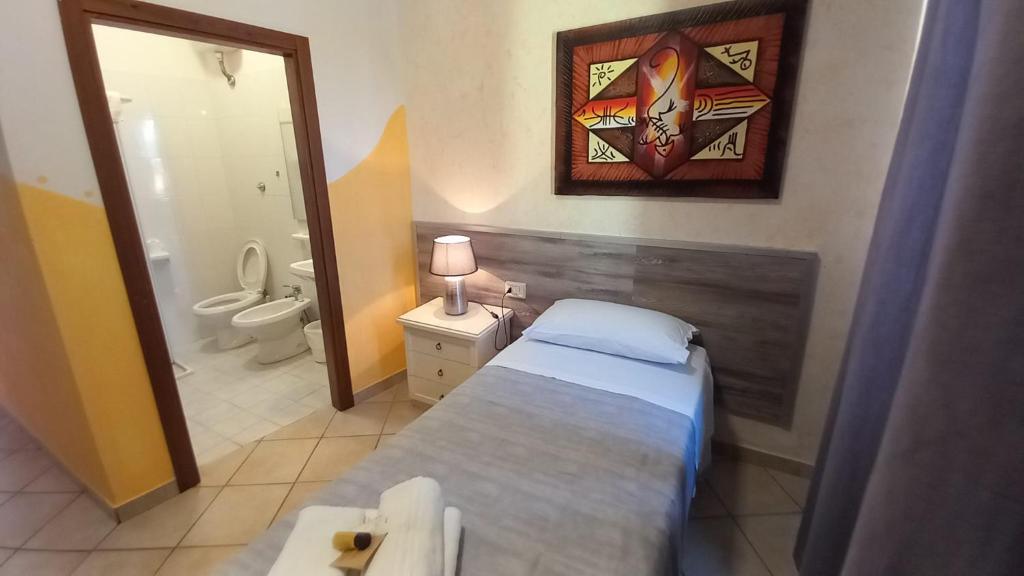 Koupelna v ubytování Hotel Le 3 Fonti