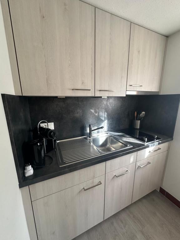 Kuchyň nebo kuchyňský kout v ubytování Chalet Berken