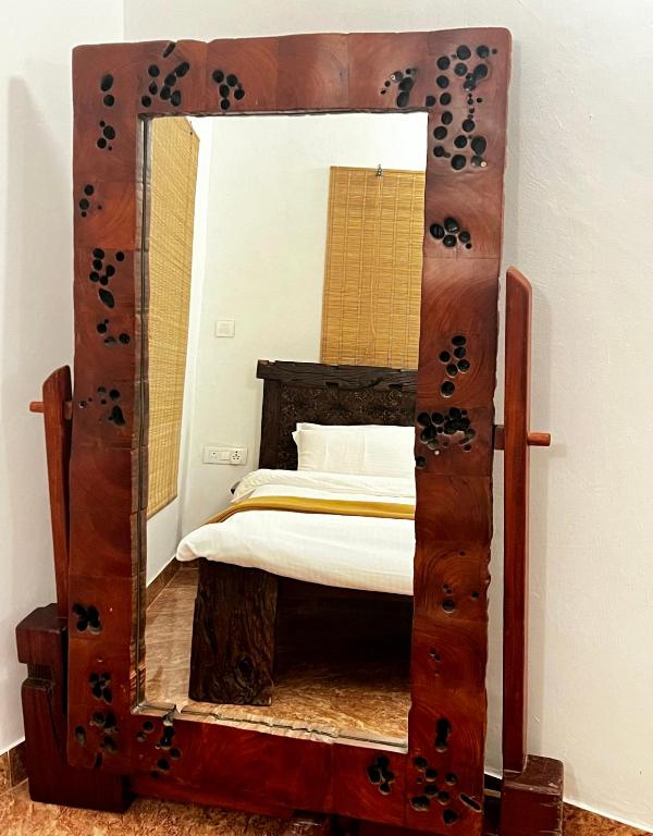 Postel nebo postele na pokoji v ubytování Janice Villa Arambol