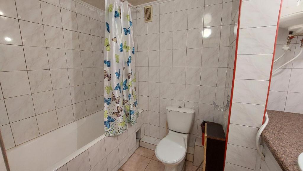 Koupelna v ubytování Hotel Desna KUT