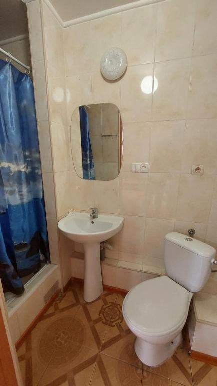 Koupelna v ubytování Hotel Desna KUT