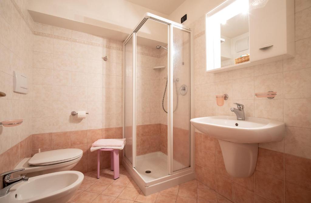 Koupelna v ubytování Hotel Siror