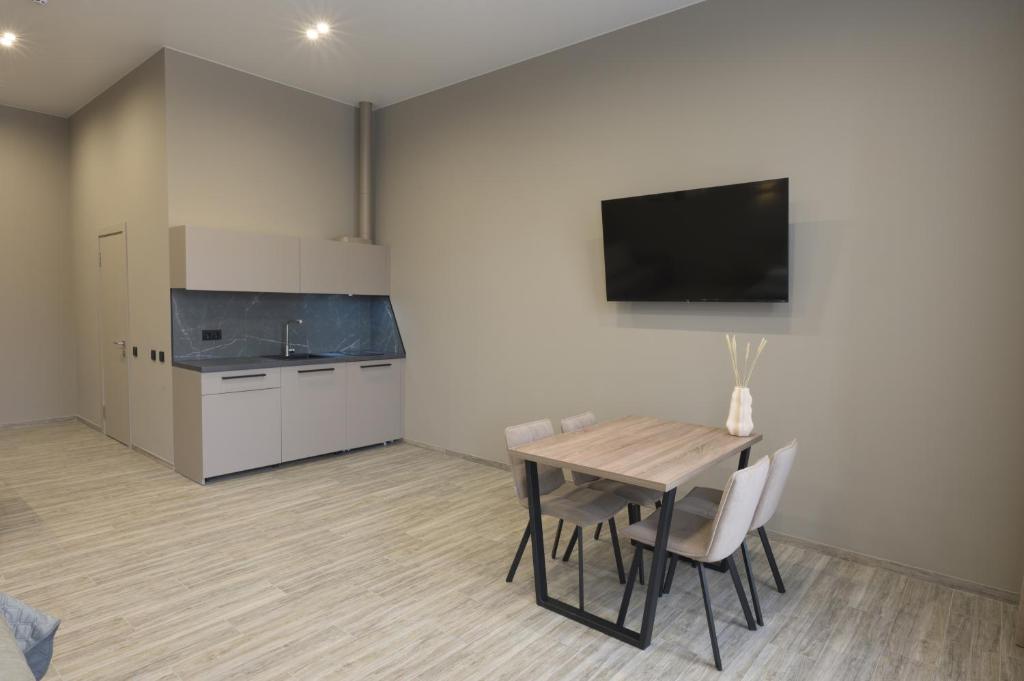 Kuchyň nebo kuchyňský kout v ubytování REST INN apart hotel
