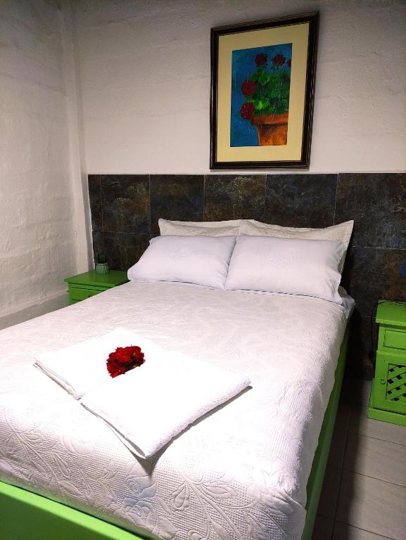Postel nebo postele na pokoji v ubytování Finca San Alejandro