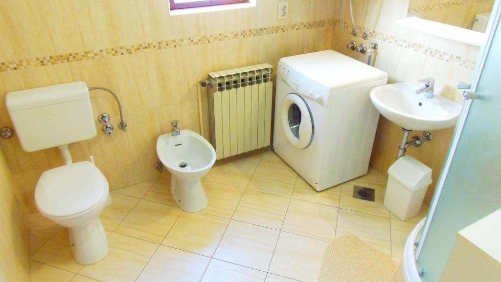 Koupelna v ubytování Apartments Bor
