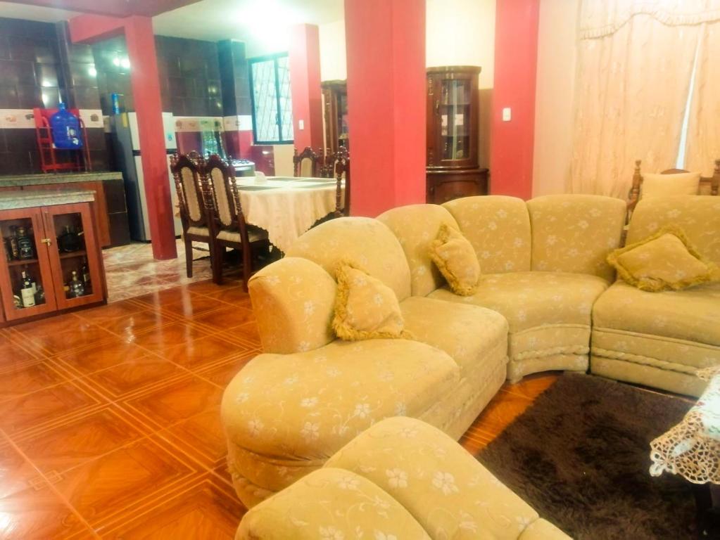 Posezení v ubytování Hermosa casa rodeada de naturaleza