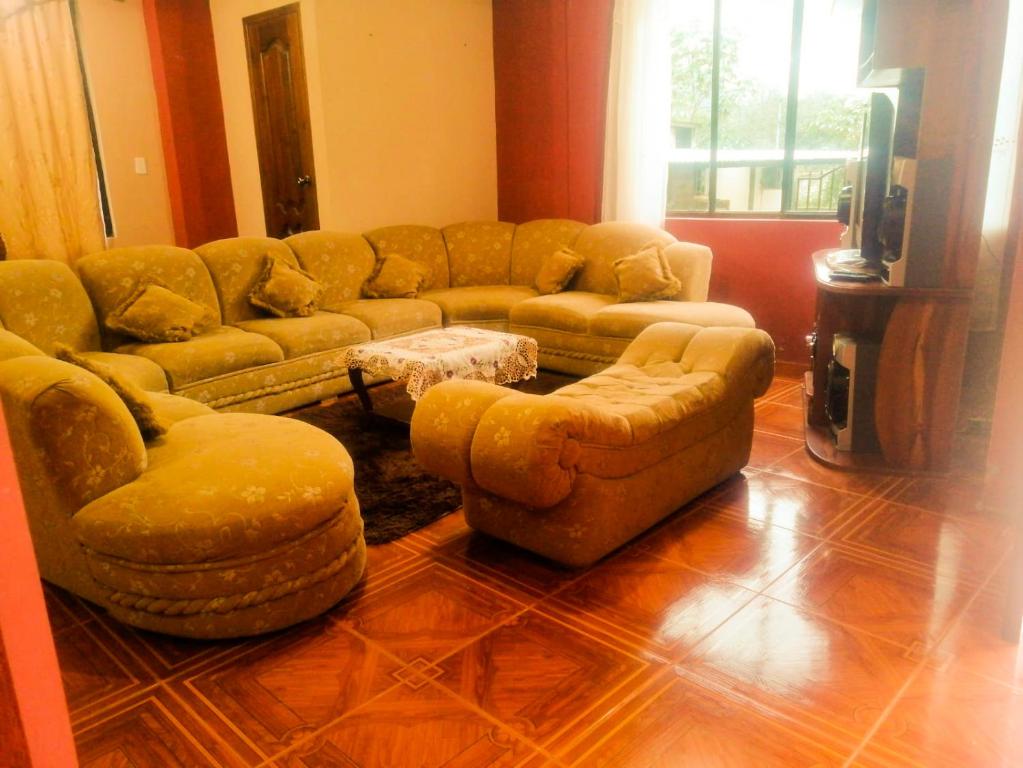 Posezení v ubytování Hermosa casa rodeada de naturaleza