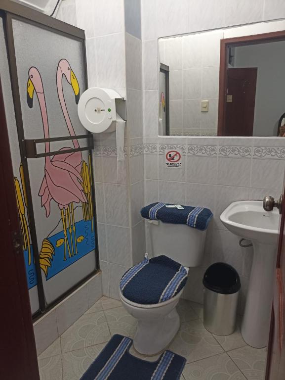 Koupelna v ubytování Hostal Dorys Mar