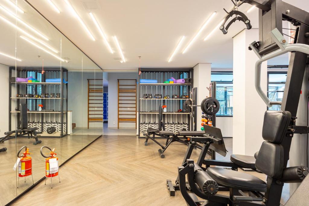 Fitness centrum a/nebo fitness zařízení v ubytování MTP - The Privilege Moema By Anora Spaces