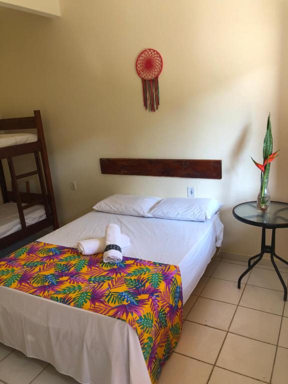 Postel nebo postele na pokoji v ubytování Alecrim Hostel e Pousada