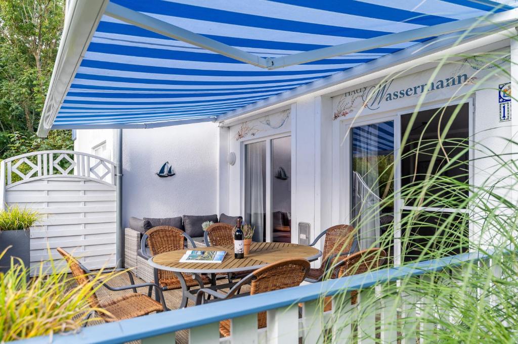 Patio nebo venkovní prostory v ubytování Frühlingserwachen und Meeresrauschen