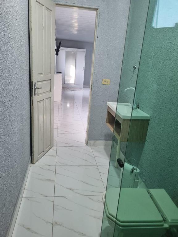 Koupelna v ubytování Stúdio andar superior, próximo ao hotel Rafain Palace