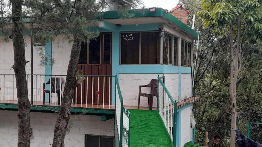 Balkón nebo terasa v ubytování Hospedaje el Roble
