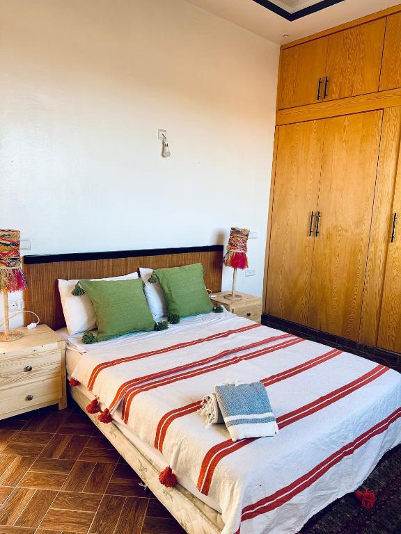 Postel nebo postele na pokoji v ubytování Villa azure