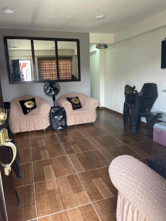 Posezení v ubytování La Escondida Beach House