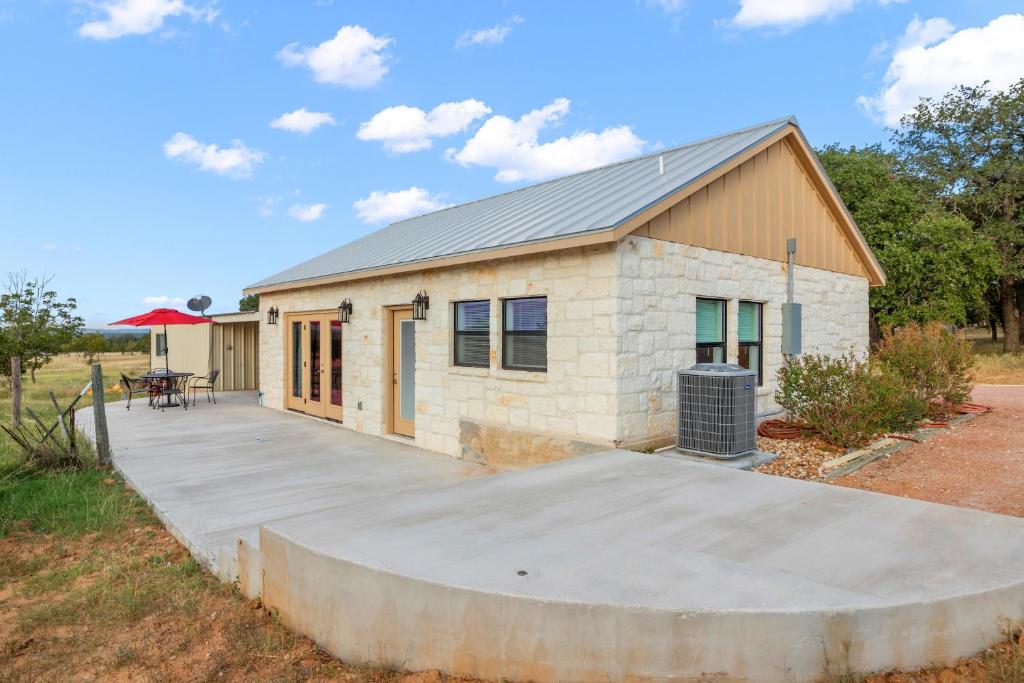 Bygningen som feriehuset ligger i