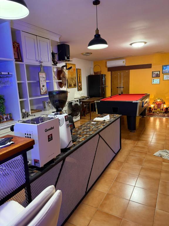 Kuchyň nebo kuchyňský kout v ubytování Dikachaya Hostel