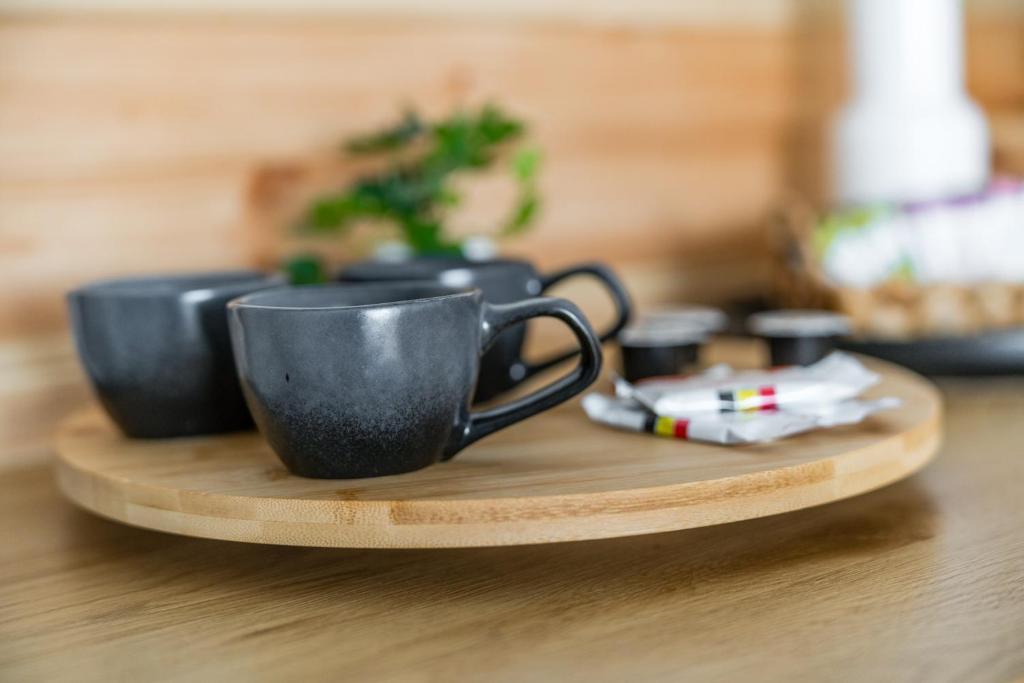 Príslušenstvo na prípravu kávy alebo čaju v ubytovaní Góralskie Kąciki