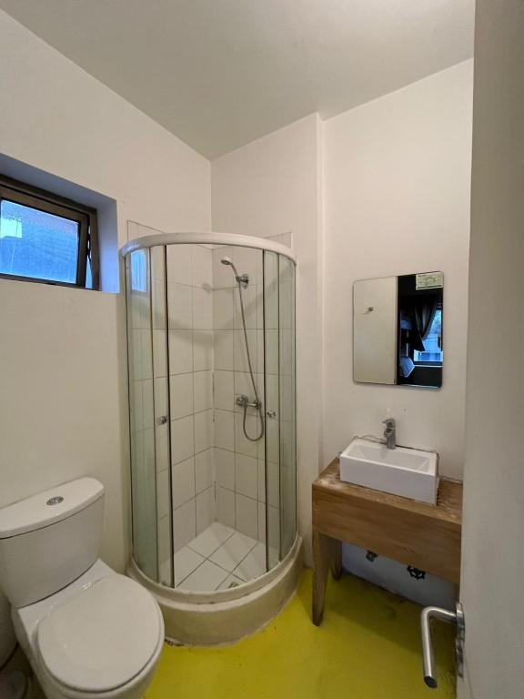 Koupelna v ubytování Hotel Nativo