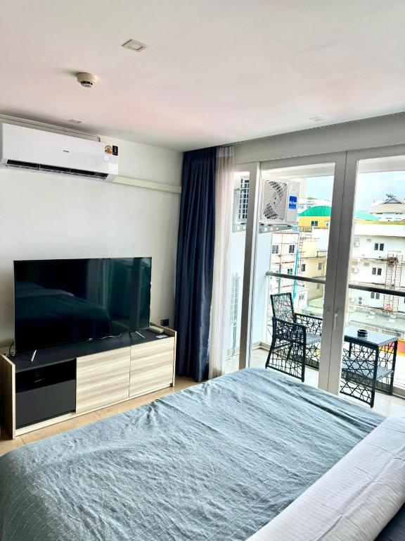 TV a/nebo společenská místnost v ubytování Centara Pattaya Apartment