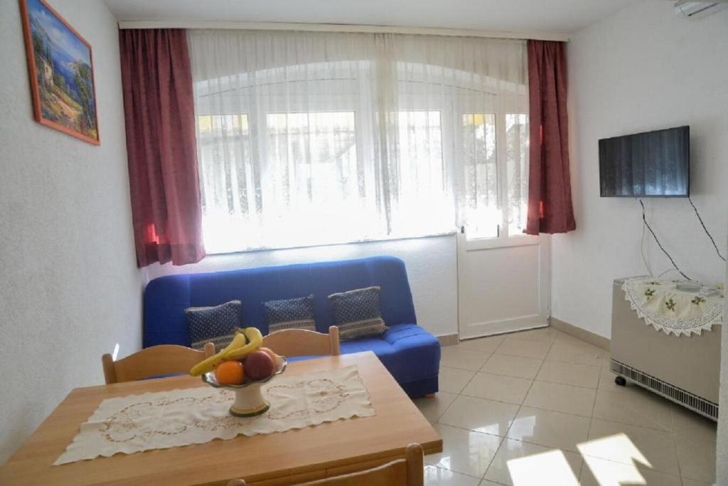 Televízia a/alebo spoločenská miestnosť v ubytovaní Apartment Miki