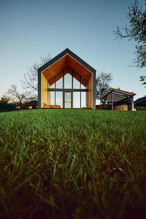 Zahrada ubytování Scandinave Chalet Bran