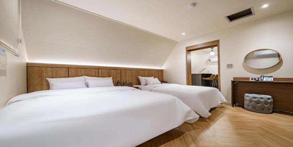 Postel nebo postele na pokoji v ubytování vane hotel