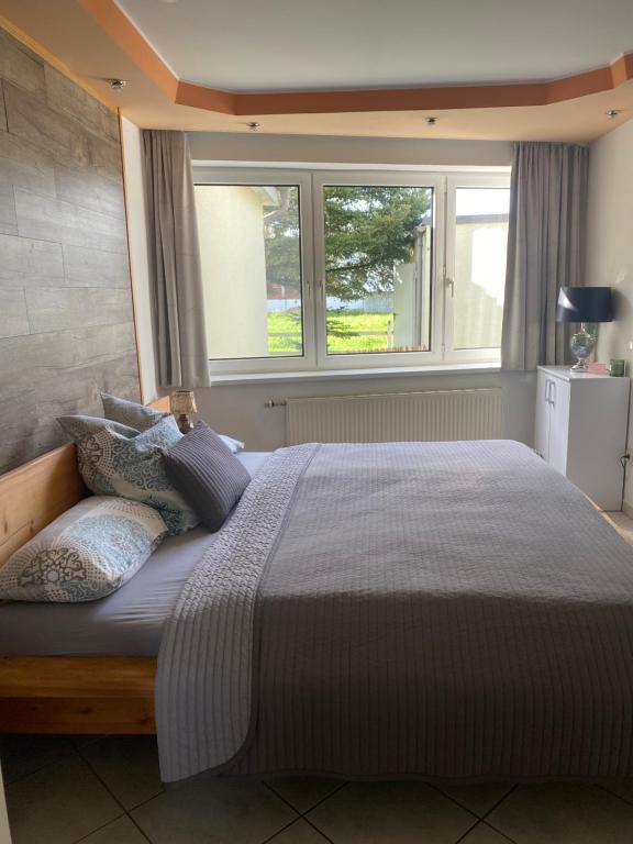 Postel nebo postele na pokoji v ubytování Gästezimmer Sophie