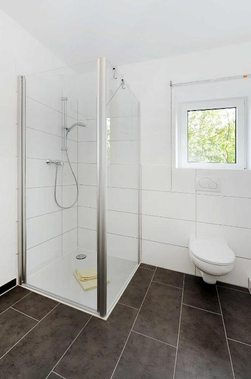 Koupelna v ubytování Haus Kunterbunt
