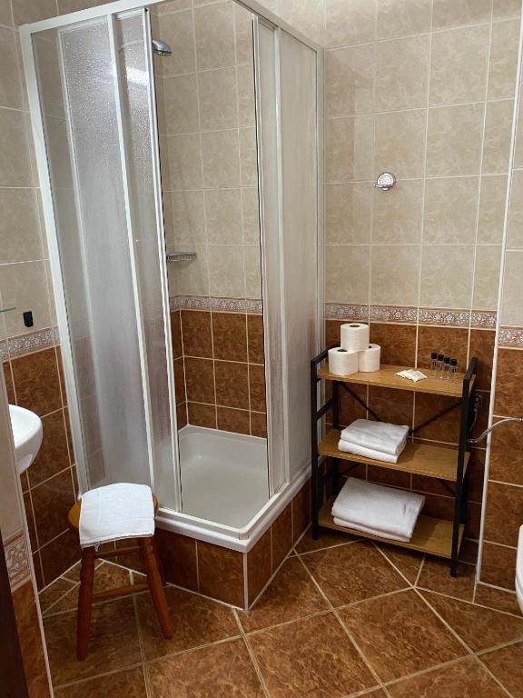 Kúpeľňa v ubytovaní Dom Pielgrzyma ARKA