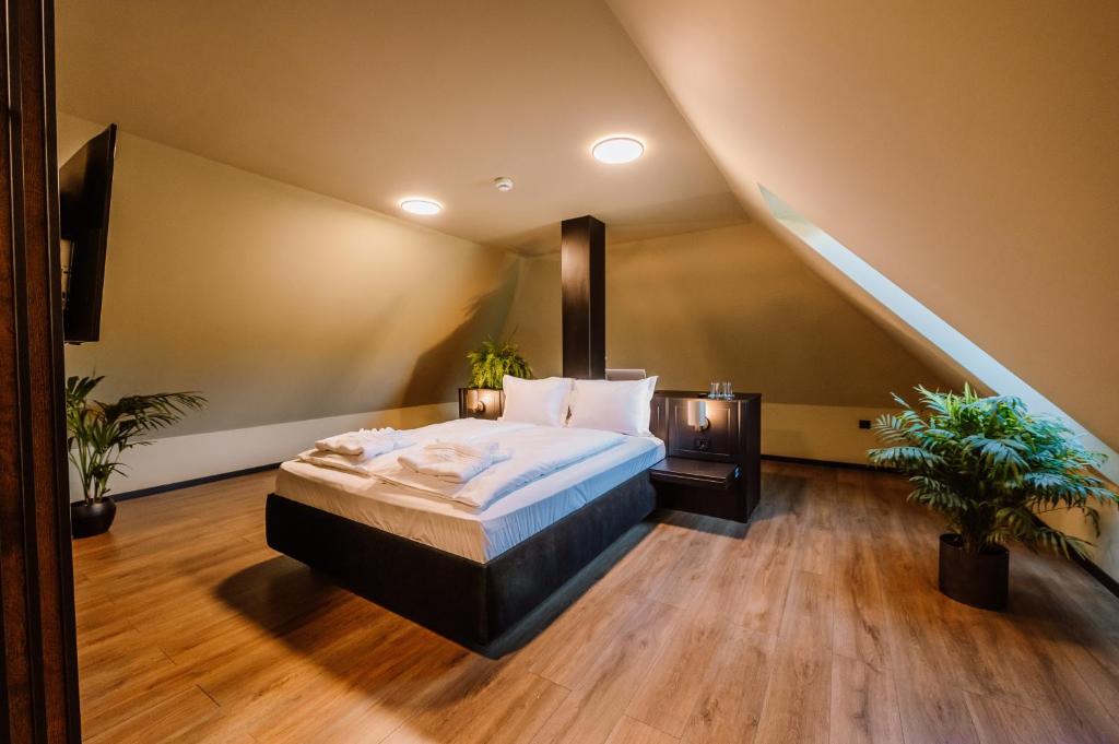 Postel nebo postele na pokoji v ubytování Motel Oasis