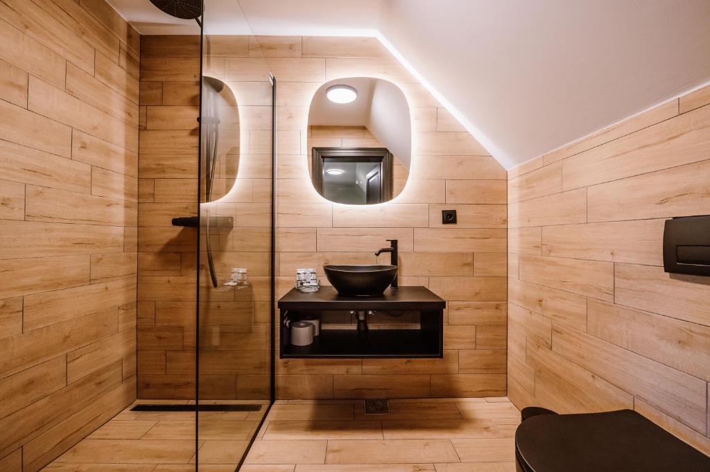 Koupelna v ubytování Motel Oasis