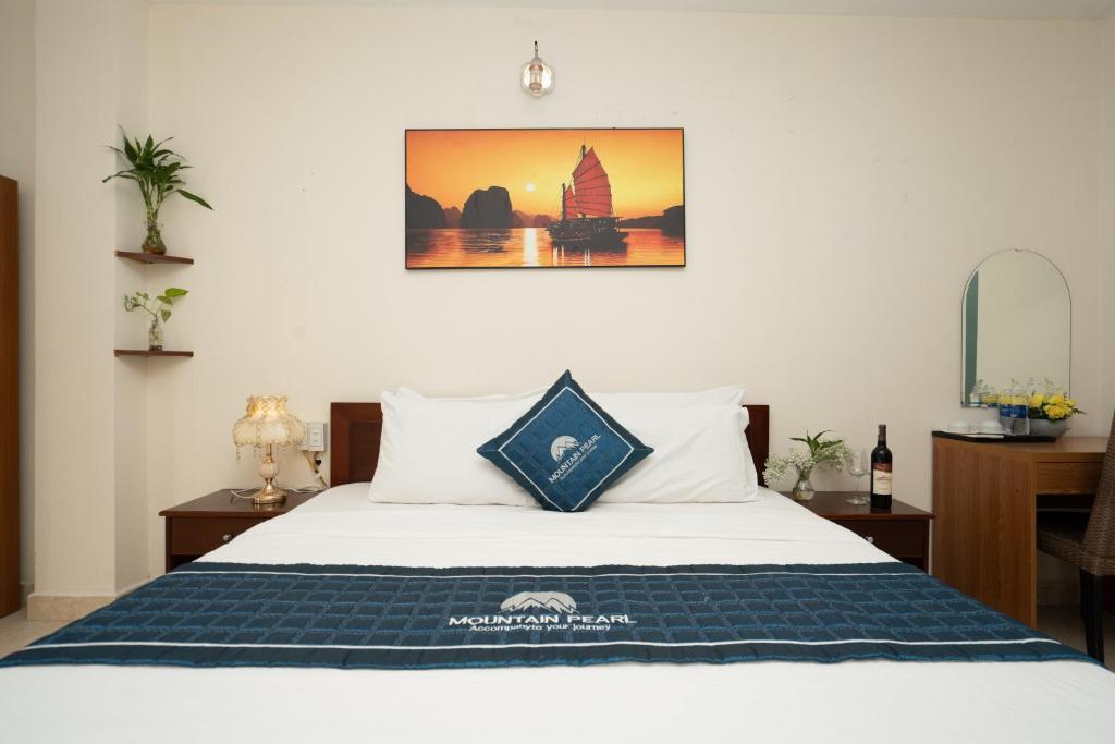Postel nebo postele na pokoji v ubytování mountainperl hotel 2
