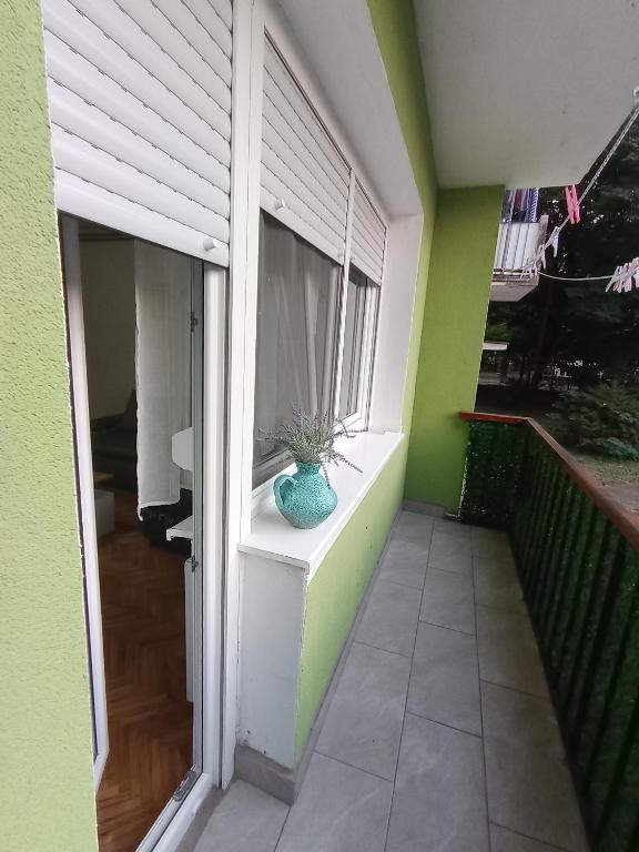 Balkón nebo terasa v ubytování Carpe Diem Vrbas