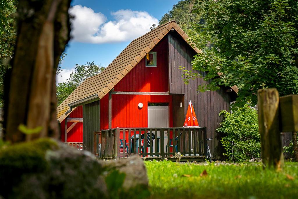 Zahrada ubytování Chalets de la Wormsa