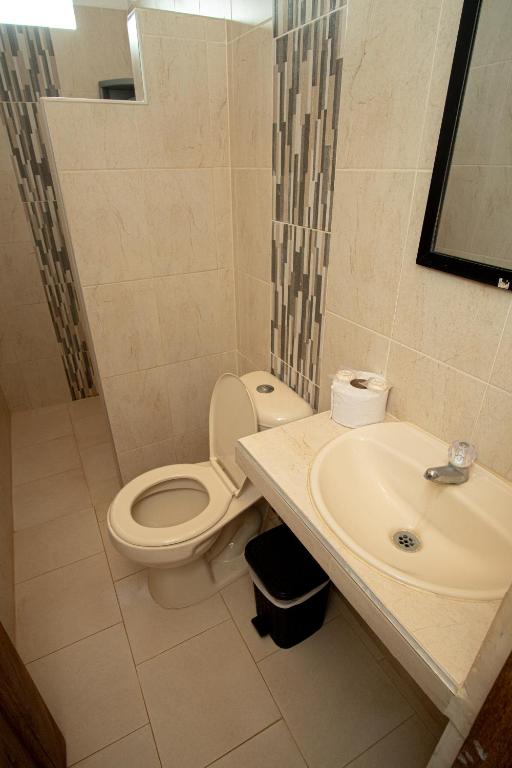 Koupelna v ubytování Hotel Caribe Coveñas
