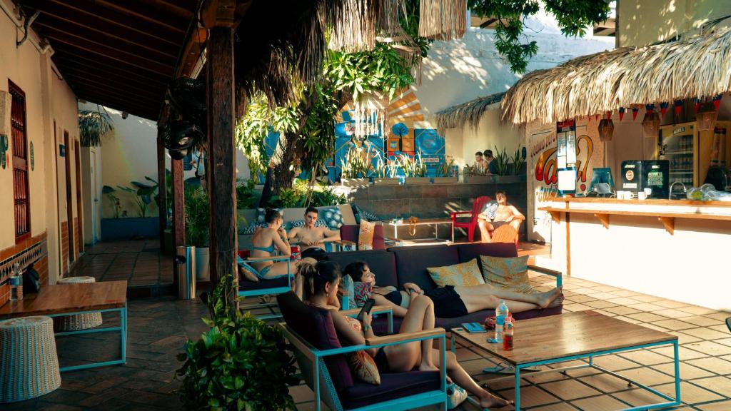 Posezení v ubytování Viajero Cartagena - Centro Hostel