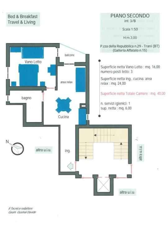 Plan piętra w obiekcie Travel and Living