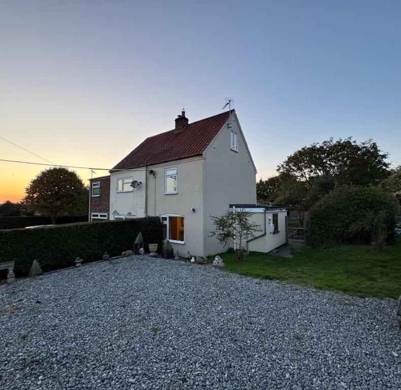 Bygningen som feriehuset ligger i