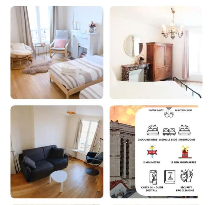 Posezení v ubytování Aux pieds du Métro ligne 12