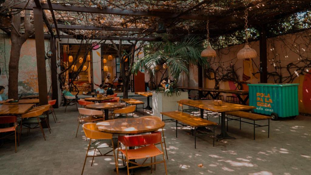 Restaurace v ubytování Viajero Santa Marta Hostel